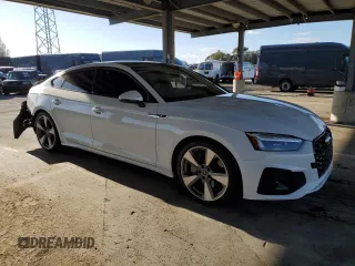 2021 Audi A5 Sportback S line Premium Plus with VIN WAUFACF53MA027038, listed as a Copart auction lot 47670395 with 41,492 mi miles and Salvage Title. Bid and sale history available at carsss.com. Image 4.