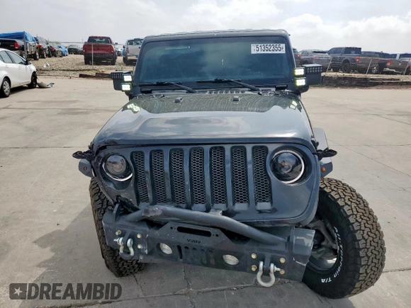 2021 Jeep Wrangler Unlimited Sport S with VIN 1C4HJXDN0MW859686, listed as a Copart auction lot 51352355 with 49,984 mi miles and Salvage Title. Bid and sale history available at carsss.com. Image 5.