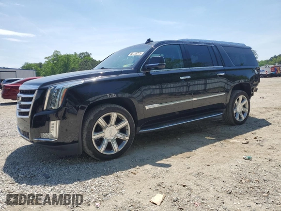 2019 Cadillac Escalade ESV Premium Luxury z VIN 1GYS4JKJ3KR300522, wystawiony jako Copart lot #55135775 z przebiegiem 68 384 mil mil oraz Szkoda całkowita • Salvage title. Historia ofert i sprzedaży dostępna na DreamBid. Obrazek 1.