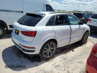 2018 Audi Q3 Premium Plus with VIN WA1HCCFS6JR029224, listed as a Copart auction lot 50457203 with 59,217 mi miles. Bid and sale history available at carsss.com. Image 3.