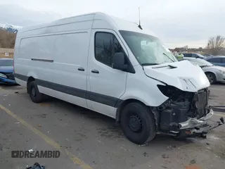 2023 Mercedes-Benz Sprinter Cargo Cargo with VIN W1Y4NDHYXPT151159, listed as a IAAI auction lot 40993875 with Not Provided miles and . Bid and sale history available at carsss.com. Image 1.