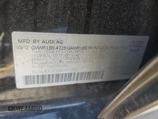2012 Audi A4 2.0T Premium Plus with VIN WAUEFAFL9CA120399, listed as a Copart auction lot 42383935 with 136,378 mi miles and Salvage Title. Bid and sale history available at carsss.com. Image 12.