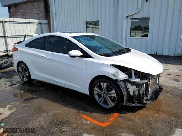 2013 Hyundai Elantra Coupe GS with VIN KMHDH6AE5DU022805, listed as a Copart auction lot 52620345 with 190,607 mi miles and Salvage Title. Bid and sale history available at carsss.com. Image 4.