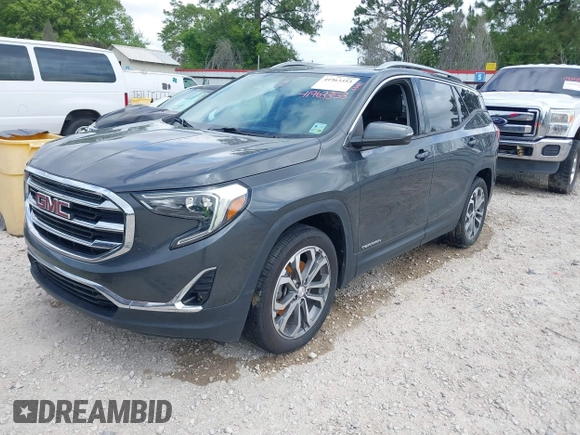 2020 GMC Terrain SLT with VIN 3GKALPEX8LL134793, listed as a IAAI auction lot 41963353 with 60,769 mi miles. Bid and sale history available at carsss.com. Image 2.
