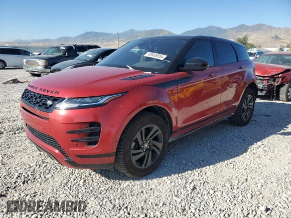 2021 Land Rover Range Rover Evoque R-Dynamic S with VIN SALZT2FX6MH130489, listed as a Copart auction lot 69456554 with 57,467 mi miles and Salvage Title. Bid and sale history available at carsss.com. Image 1.