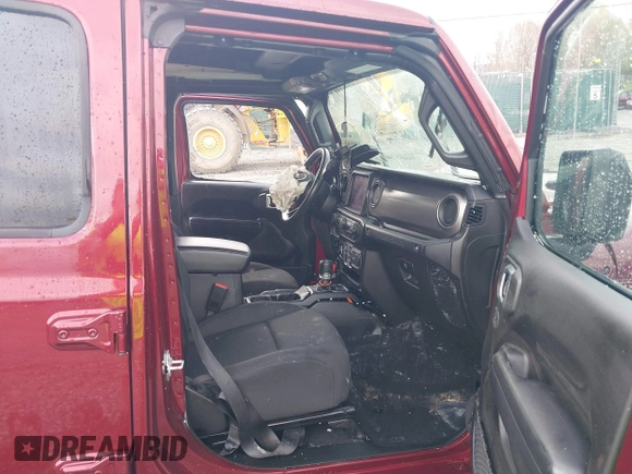 2021 Jeep Wrangler Unlimited Willys with VIN 1C4HJXDN8MW714976, listed as a IAAI auction lot 42080856 with 74,613 mi miles and . Bid and sale history available at DreamBid. Image 5.