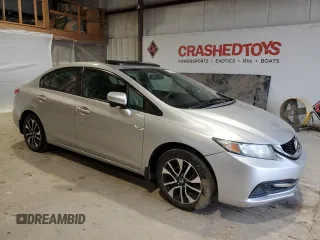 2015 Honda Civic EX with VIN 19XFB2F82FE010770, listed as a Copart auction lot 43957405 with 185,372 mi miles and Salvage Title. Bid and sale history available at carsss.com. Image 4.