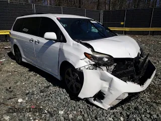 2018 Toyota Sienna SE with VIN 5TDXZ3DC9JS937339, listed as a Copart auction lot 50447875 with 129,144 mi miles and Salvage title. Bid and sale history available at DreamBid. Image 11.