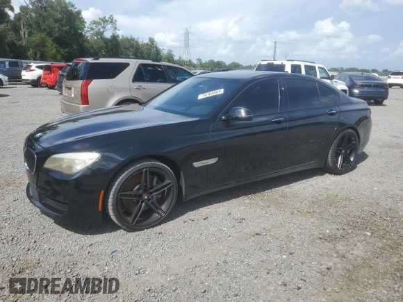 2013 BMW 7 Series 750i with VIN WBAYA8C58DC996431, listed as a Copart auction lot 70366064 with 106,580 mi miles and Salvage Title. Bid and sale history available at DreamBid. Image 1.