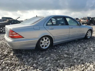 2002 Mercedes-Benz S-Class 4.3L with VIN WDBNG70J22A299862, listed as a Copart auction lot 71749794 with 0 mi miles and Non Repairable. Bid and sale history available at carsss.com. Image 3.