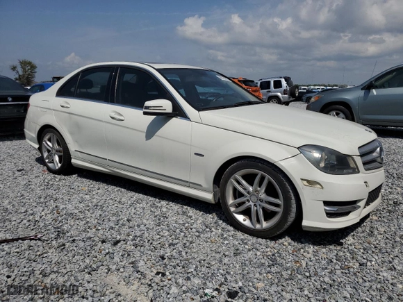 2012 Mercedes-Benz C-Class C 250 Sport with VIN WDDGF4HB3CR231863, listed as a Copart auction lot 50228245 with 0 mi miles and Clean Title. Bid and sale history available at carsss.com. Image 4.