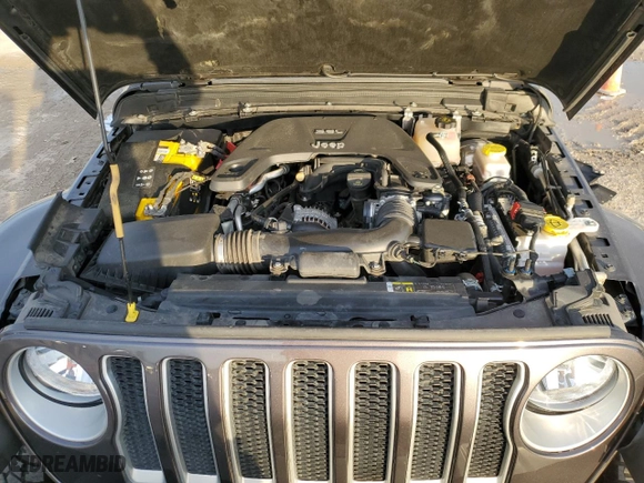 2019 Jeep Wrangler Unlimited Sahara with VIN 1C4HJXEG5KW621250, listed as a Copart auction lot 84303924 with 61,361 mi miles and Salvage Title. Bid and sale history available at carsss.com. Image 14.