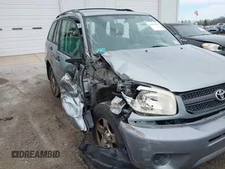 2005 Toyota RAV4 with VIN JTEHD20V350054927, listed as a IAAI auction lot 41913257 with 216,442 mi miles. Bid and sale history available at carsss.com. Image 6.