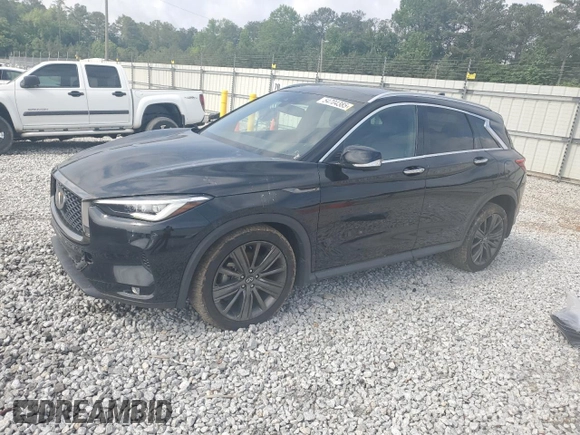 2020 Infiniti QX50 Luxe with VIN 3PCAJ5M17LF115024, listed as a Copart auction lot 54704385 with 68,853 mi miles and Salvage title. Bid and sale history available at DreamBid. Image 1.