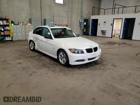 2008 BMW 3 Series 328i with VIN WBAVC53508FZ82734, listed as a Copart auction lot 54942045 with 187,762 mi miles and Salvage Title. Bid and sale history available at carsss.com. Image 13.