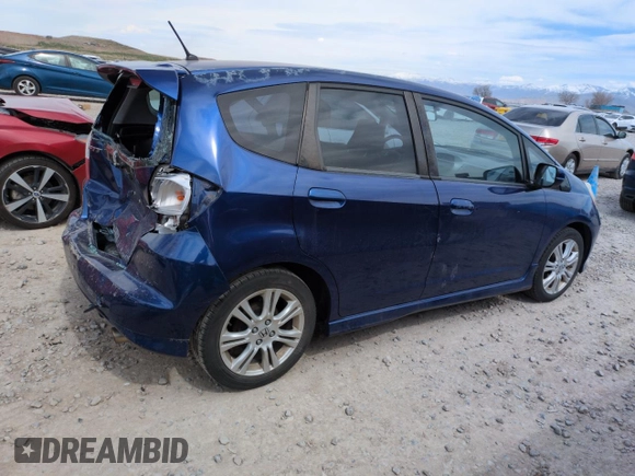 2009 Honda Fit Sport with VIN JHMGE88479S041893, listed as a Copart auction lot 50742275 with 93,206 mi miles and Salvage Title. Bid and sale history available at carsss.com. Image 3.