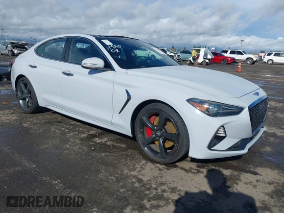 2019 Genesis G70 Dynamic with VIN KMTG34LE2KU032479, listed as a IAAI auction lot 41561604 with 68,098 mi miles and . Bid and sale history available at DreamBid. Image 1.