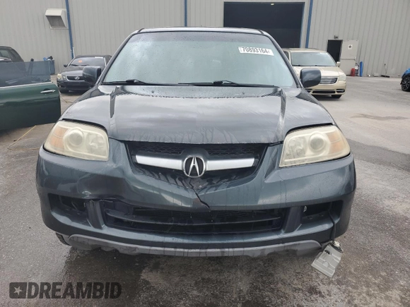 2004 Acura MDX with VIN 2HNYD18264H543853, listed as a Copart auction lot 70893164 with 191,606 mi miles and Salvage Title. Bid and sale history available at carsss.com. Image 5.