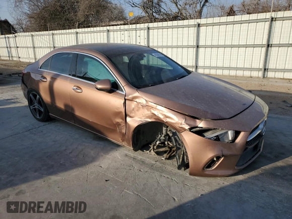 2022 Mercedes-Benz A 220 with VIN W1K3G4EB6NJ325513, listed as a Copart auction lot 45396145 with 49,115 mi miles and Salvage Title. Bid and sale history available at DreamBid. Image 4.