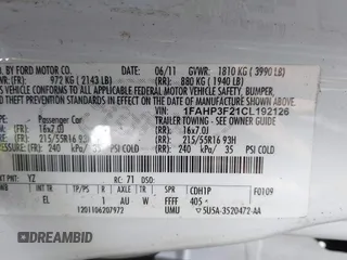 2012 Ford Focus SE with VIN 1FAHP3F21CL192126, listed as a IAAI auction lot 42598631 with 125,741 mi miles and . Bid and sale history available at DreamBid. Image 9.