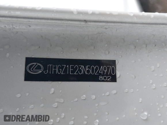 2022 Lexus IS 350 F Sport with VIN JTHGZ1E23N5024970, listed as a IAAI auction lot 41784335 with 17,914 mi miles and . Bid and sale history available at DreamBid. Image 9.
