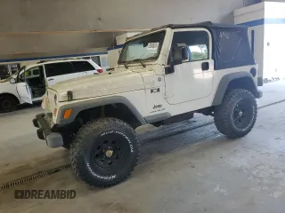 2004 Jeep Wrangler X z VIN 1J4FA39S14P724963, wystawiony jako Copart lot #59345075 z przebiegiem 70 185 mil mil oraz Czysty tytuł • Clean title. Historia ofert i sprzedaży dostępna na DreamBid. Obrazek 1.