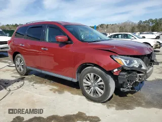 2017 Nissan Pathfinder SV z VIN 5N1DR2MN4HC670682, wystawiony jako Copart lot #47087985 z przebiegiem 136 558 mil mil oraz Szkoda całkowita • Salvage title. Historia ofert i sprzedaży dostępna na DreamBid. Obrazek 4.