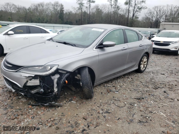 2015 Chrysler 200 C with VIN 1C3CCCCG0FN510234, listed as a Copart auction lot 44446825 with 48,276 mi miles and Salvage Title. Bid and sale history available at carsss.com. Image 1.