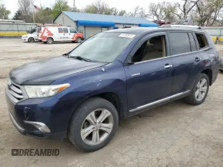2013 Toyota Highlander Limited with VIN 5TDDK3EH7DS230360, listed as a Copart auction lot 51283075 with 186,795 mi miles and Salvage title. Bid and sale history available at DreamBid. Image 1.