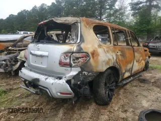 2019 Nissan Armada SL with VIN JN8AY2ND6K9089015, listed as a Copart auction lot 51477085 with 0 mi miles and Salvage Title. Bid and sale history available at carsss.com. Image 3.