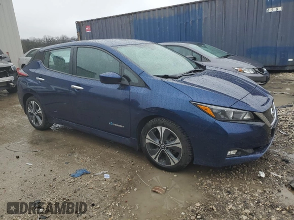 2018 Nissan LEAF S with VIN 1N4AZ1CPXJC307996, listed as a Copart auction lot 55135345 with 73,770 mi miles and Clean Title. Bid and sale history available at DreamBid. Image 4.
