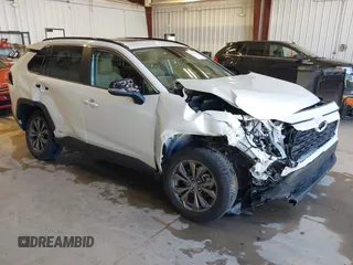 2024 Toyota RAV4 Hybrid XLE Premium with VIN 2T3B6RFV5RW081035, listed as a IAAI auction lot 41993266 with 12,159 mi miles. Bid and sale history available at carsss.com. Image 1.