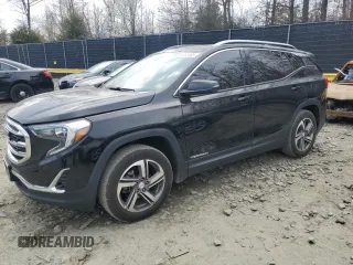2019 GMC Terrain SLT with VIN 3GKALVEV8KL107546, listed as a Copart auction lot 51058485 with 99,866 mi miles and Salvage Title. Bid and sale history available at carsss.com. Image 1.