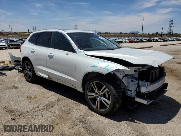 2021 Volvo XC60 Momentum with VIN YV4102DK5M1753385, listed as a Copart auction lot 57084315 with 55,462 mi miles and Salvage title. Bid and sale history available at DreamBid. Image 4.
