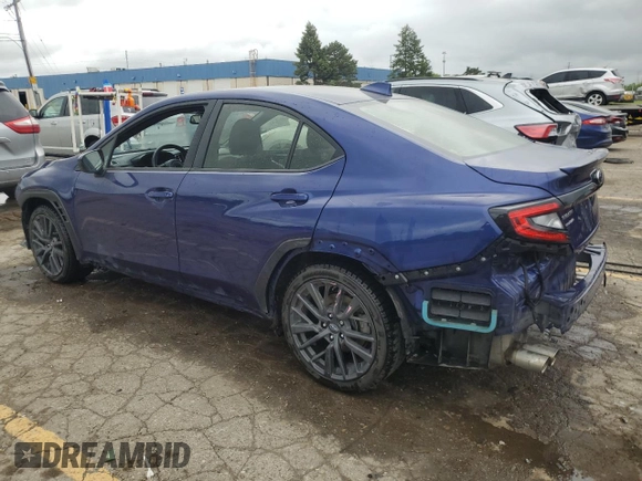 2022 Subaru WRX Premium with VIN JF1VBAF62N9017845, listed as a Copart auction lot 57850165 with 13,023 mi miles and Clean title. Bid and sale history available at DreamBid. Image 2.