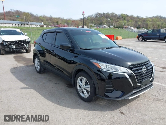 2024 Nissan Kicks S with VIN 3N1CP5BV4RL487138, listed as a IAAI auction lot 41910436 with 12,246 mi miles. Bid and sale history available at carsss.com. Image 1.