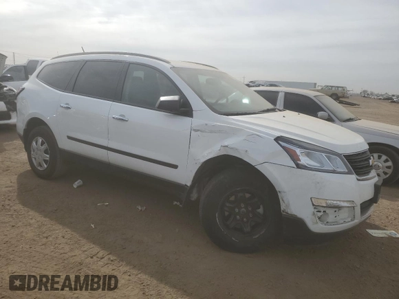 2017 Chevrolet Traverse LS with VIN 1GNKRFED1HJ252706, listed as a Copart auction lot 50633545 with 58,079 mi miles and Salvage Title. Bid and sale history available at carsss.com. Image 4.