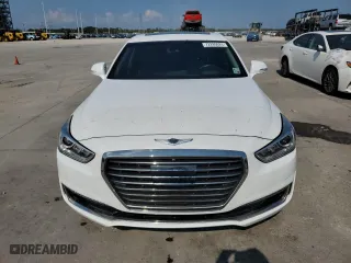 2017 Genesis G90 5.0L Ultimate with VIN KMHG54JHXHU023801, listed as a Copart auction lot 72280024 with 104,721 mi miles and Non Repairable. Bid and sale history available at carsss.com. Image 5.