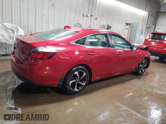 2022 Honda Insight EX with VIN 19XZE4F50NE007693, listed as a Copart auction lot 50253715 with 54,009 mi miles and Salvage Title. Bid and sale history available at carsss.com. Image 3.