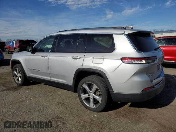 2021 Jeep Grand Cherokee Limited with VIN 1C4RJKBGXM8185112, listed as a Copart auction lot 81124324 with 72,742 mi miles and Salvage title. Bid and sale history available at DreamBid. Image 2.