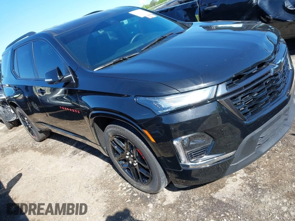 2023 Chevrolet Traverse Premier with VIN 1GNERKKW5PJ128805, listed as a IAAI auction lot 42032622 with 36,463 mi miles and . Bid and sale history available at DreamBid. Image 1.