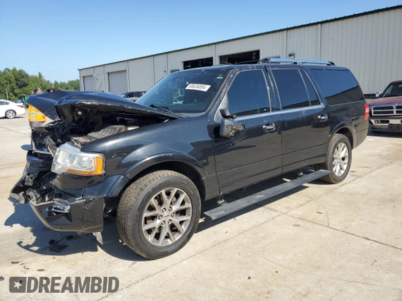 2015 Ford Expedition Max Limited with VIN 1FMJK1KT9FEF44144, listed as a Copart auction lot 68634894 with 81,211 mi miles and Salvage Title. Bid and sale history available at carsss.com. Image 1.