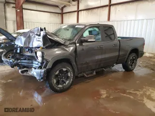 2019 Ram 1500 Rebel with VIN 1C6RRFEG6KN837192, listed as a Copart auction lot 88791255 with 0 mi miles and Clean Title. Bid and sale history available at carsss.com. Image 1.