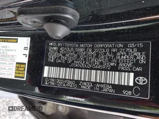2015 Toyota Prius Four with VIN JTDKN3DU2F0445972, listed as a IAAI auction lot 42040633 with 153,890 mi miles. Bid and sale history available at carsss.com. Image 9.