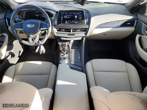 2024 Cadillac CT5 Premium Luxury with VIN 1G6DT5RWXR0106971, listed as a Copart auction lot 76744194 with 12,796 mi miles and Salvage Title. Bid and sale history available at carsss.com. Image 8.