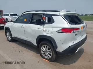 2023 Toyota Corolla Cross LE with VIN 7MUCAABG5PV070262, listed as a IAAI auction lot 42347876 with 24,449 mi miles and . Bid and sale history available at DreamBid. Image 3.