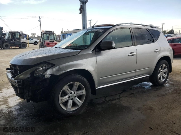 2007 Nissan Murano SL with VIN JN8AZ08T67W526041, listed as a Copart auction lot 45974875 with 188,552 mi miles and Salvage Title. Bid and sale history available at carsss.com. Image 1.