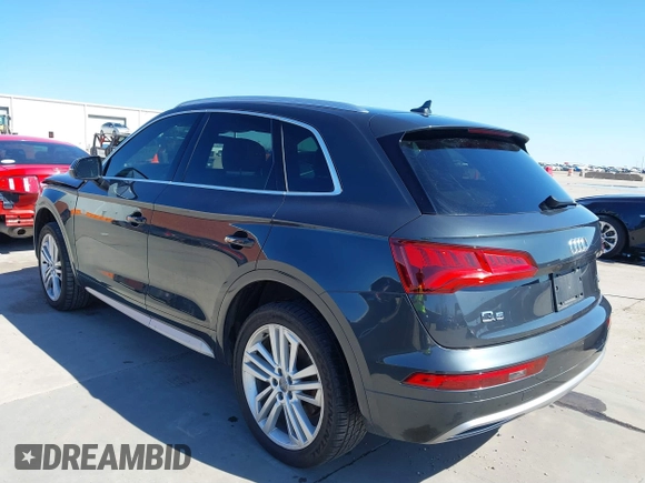 2018 Audi Q5 Premium Plus with VIN WA1BNAFY8J2107696, listed as a IAAI auction lot 41765883 with 75,363 mi miles. Bid and sale history available at carsss.com. Image 3.