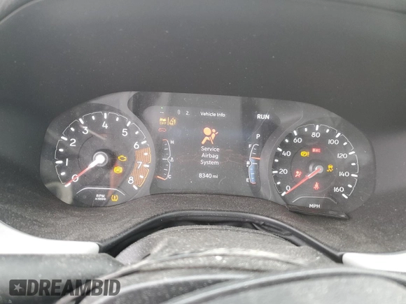 2022 Jeep Compass (RED) Edition with VIN 3C4NJDCB9NT129923, listed as a Copart auction lot 41813445 with 8,340 mi miles and Salvage title. Bid and sale history available at DreamBid. Image 9.