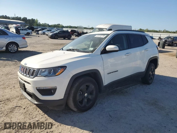 2020 Jeep Compass Latitude with VIN 3C4NJDBB0LT101376, listed as a Copart auction lot 52676275 with 35,965 mi miles and Salvage title. Bid and sale history available at DreamBid. Image 1.